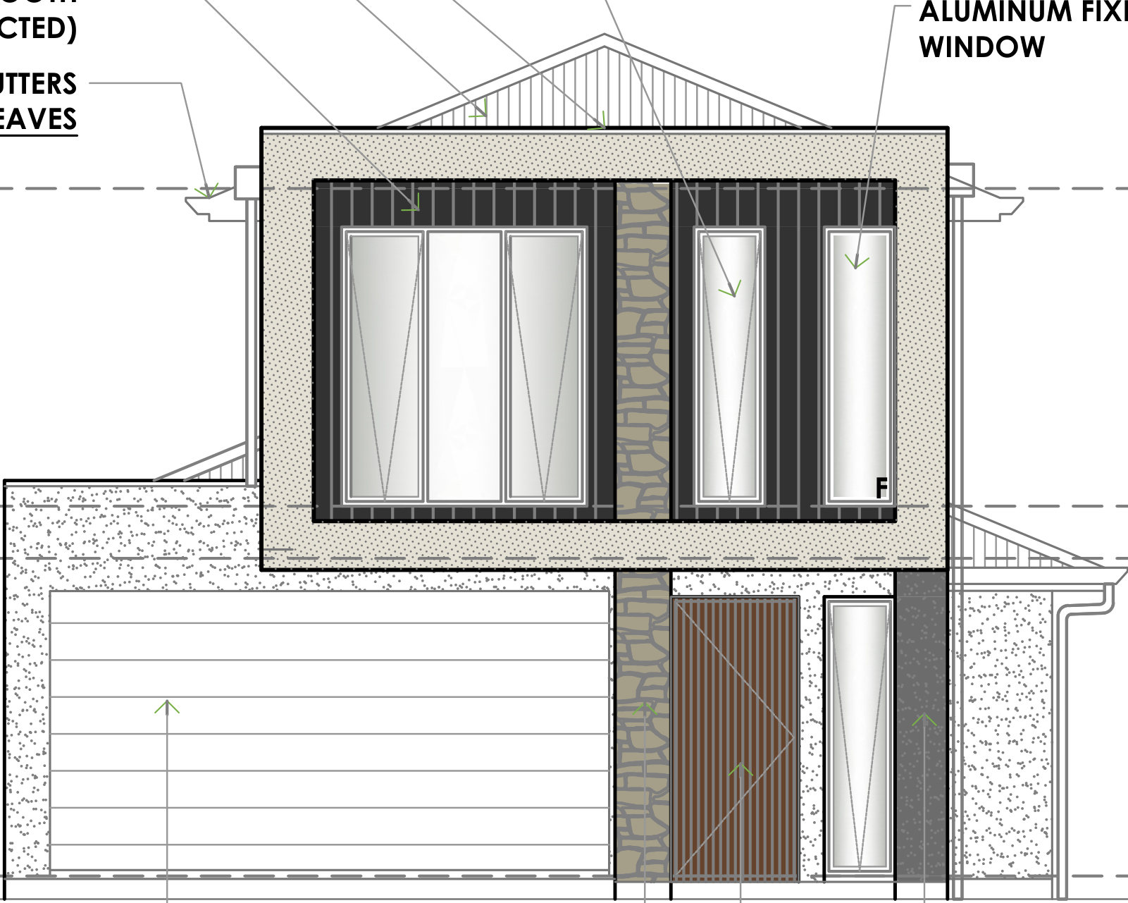 Front elevation drawing